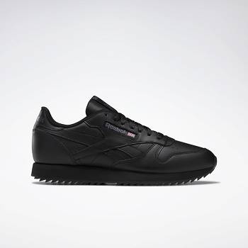 Reebok Classic Kožené Ripple Cierne - Panske Tenisky